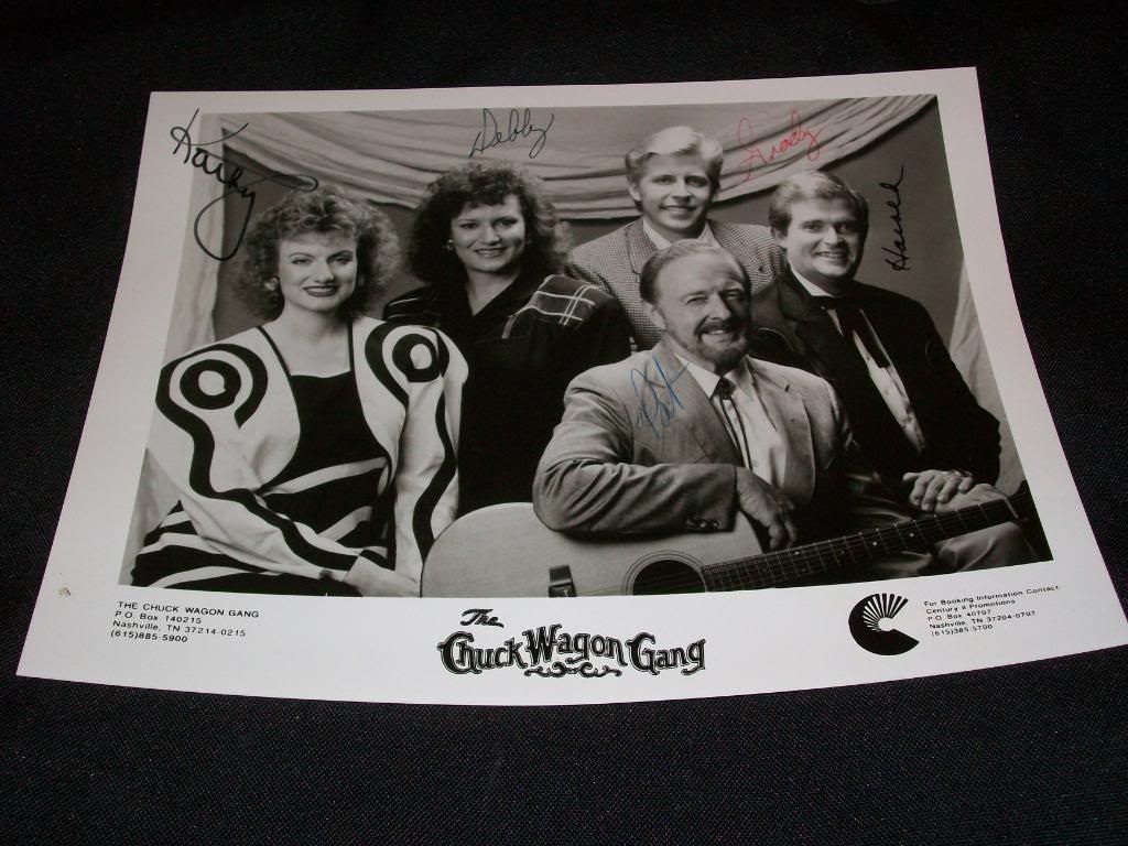 the chuck wagon gang band signed auto autograph 8x10 photo c