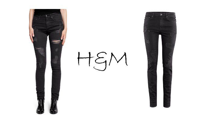 H&M destroyed Jeans