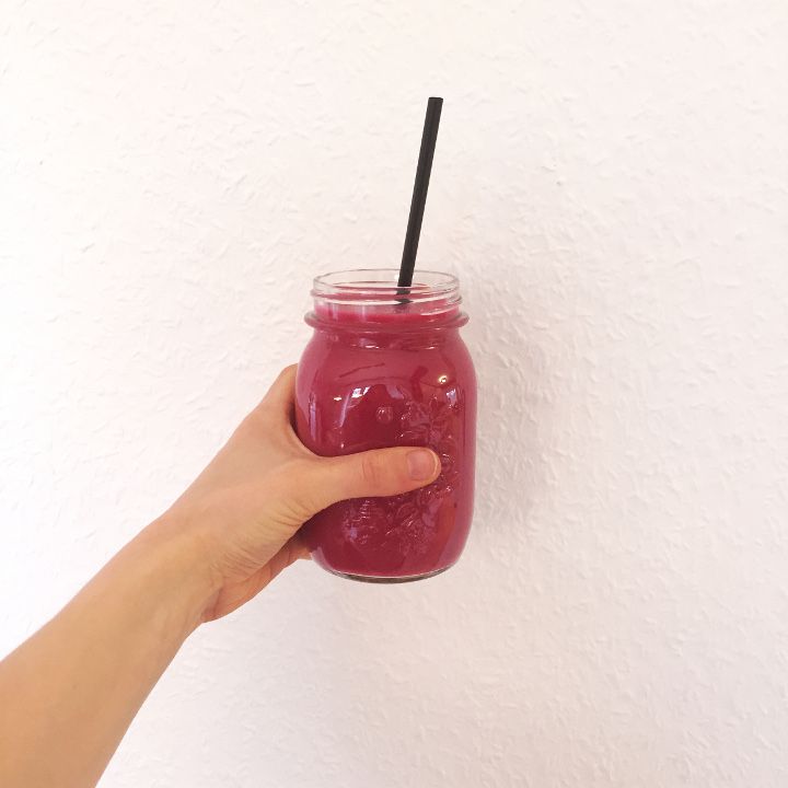 Roter Smoothie