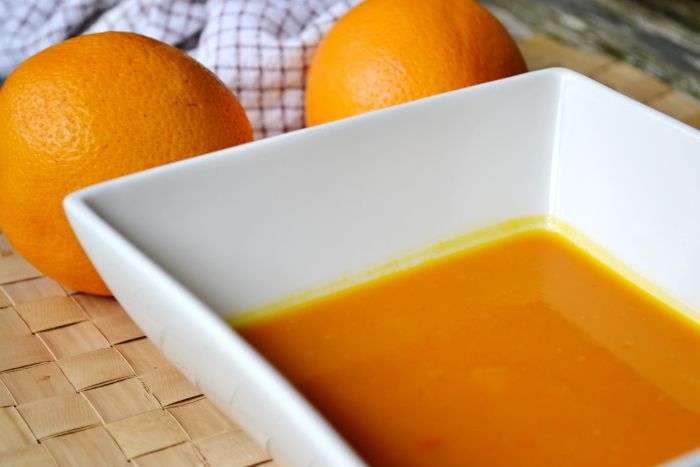 Orangen-Kürbissuppe einfach und lecker