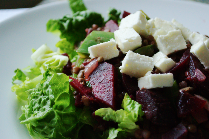 Warmer Linsensalat Gesund Mittagessen Abnehmen Vegetarisch