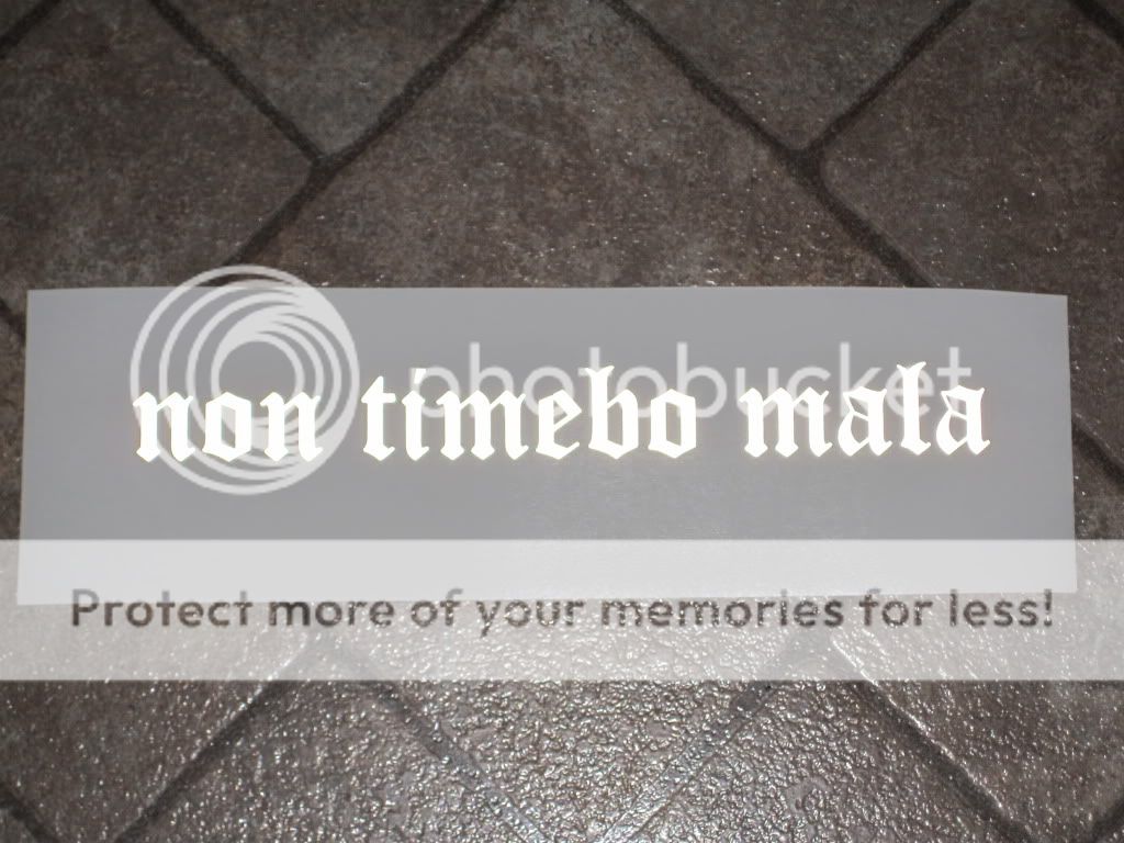 NON TIMEBO MALA HIGHLY REFLECTIVE DECAL 12LONG  