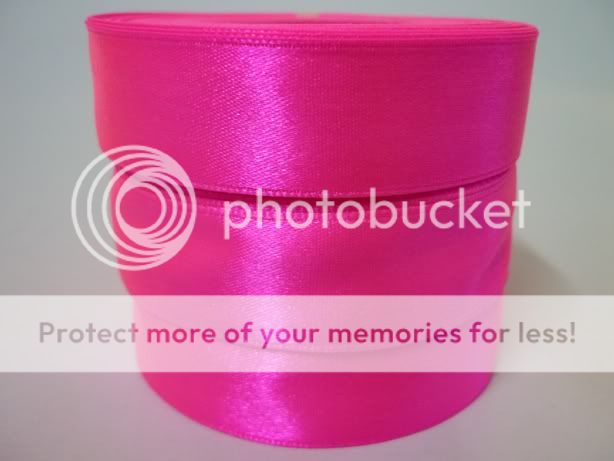 NEO NEON PINK 3/4 INCH 39 YARDS SATIN RIBBONS  