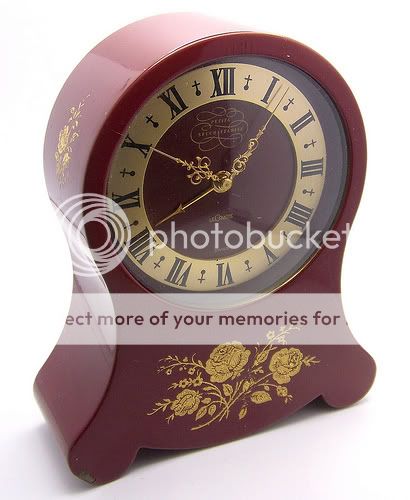   LeCoultre Petite Neuchateloise Musical Alarm Clock , 5 Tall, Red