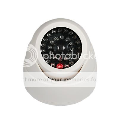 NEW Fake Dummy Security Camera Dome Type White w/ LED  