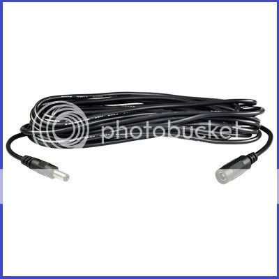 50ft (15m) 2.1mm DC Power Extension Cable for CCTV Security Camera 12V 