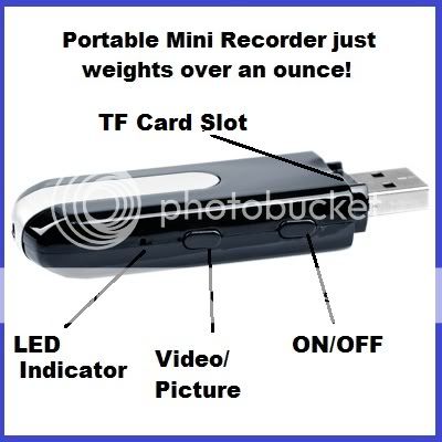 HD 1280x960 Spy Camera U10 USB Flash Drive Recorder Mini Camcorder 