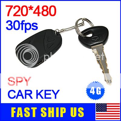 Car Key Chain Mini DVR Spy Camera Covert Camcorder 4GB  